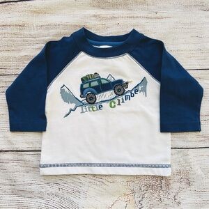 NWT Gymboree White Blue Off-Roading SUV T-shirt Boy’s Sz 3-6M